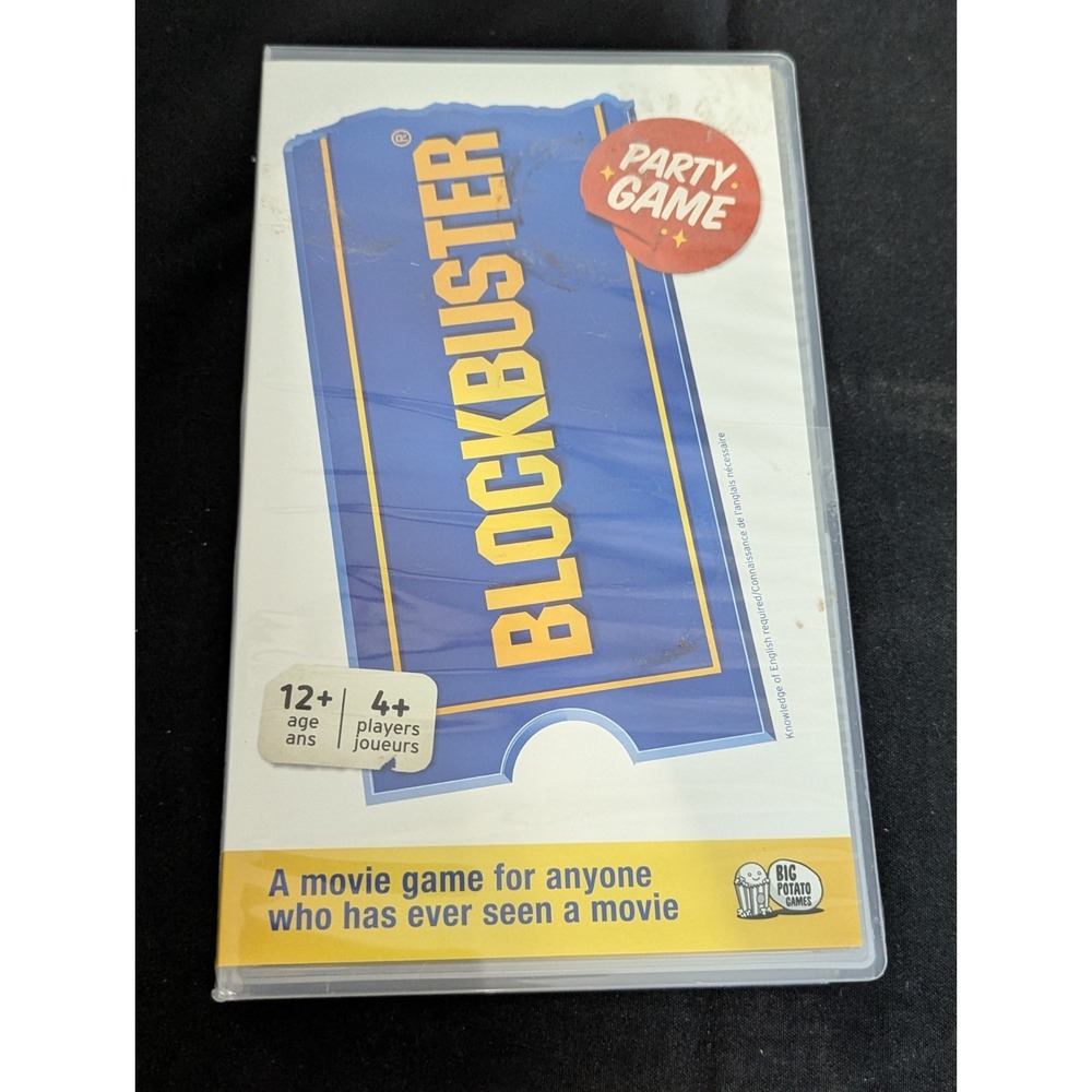 Vintage BLOCKBUSTER MOVIE party board Game‎ Trivia Age 12+ 4 or more players